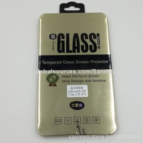 Tempered-glass screen protector for iPhone 5/5S, make the touch screen more strong and sensitiveNew